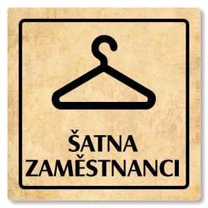 Šatna zaměstnanci, 148x148mm, pergamen, Arizona